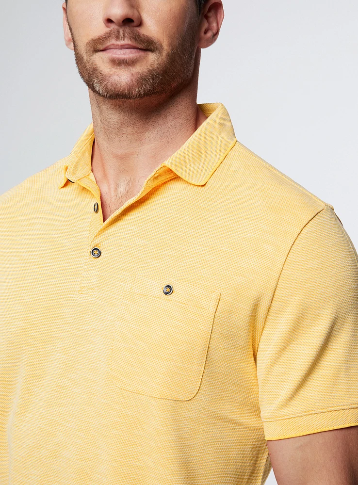 Polo uni en tricot piqué