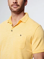 Polo uni en tricot piqué