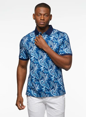 Paisley Blue Polo