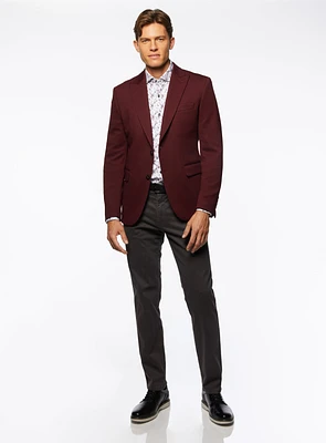 Burgundy Neat Sport Jacket