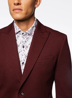 Burgundy Neat Sport Jacket