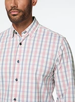 Chemise extensible à carreaux