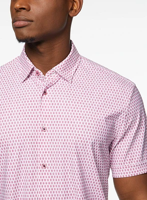 Chemise extensible à imprimé géométrique