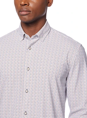 Bowling Print Stretch Shirt