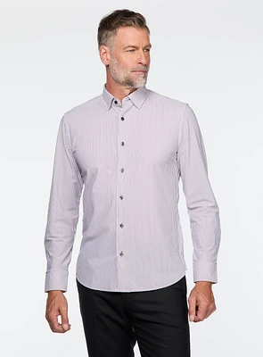 Red Striped Stretch Shirt