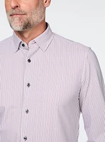 Red Striped Stretch Shirt