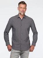 Chemise extensible à motif d'éventails