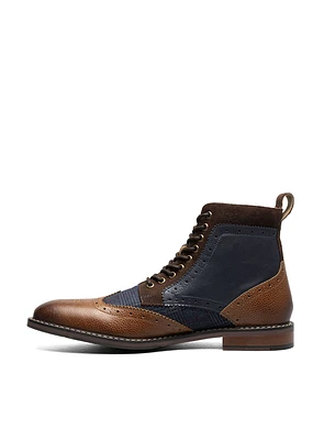 Bottes 'Finnegan' en cuir cognac