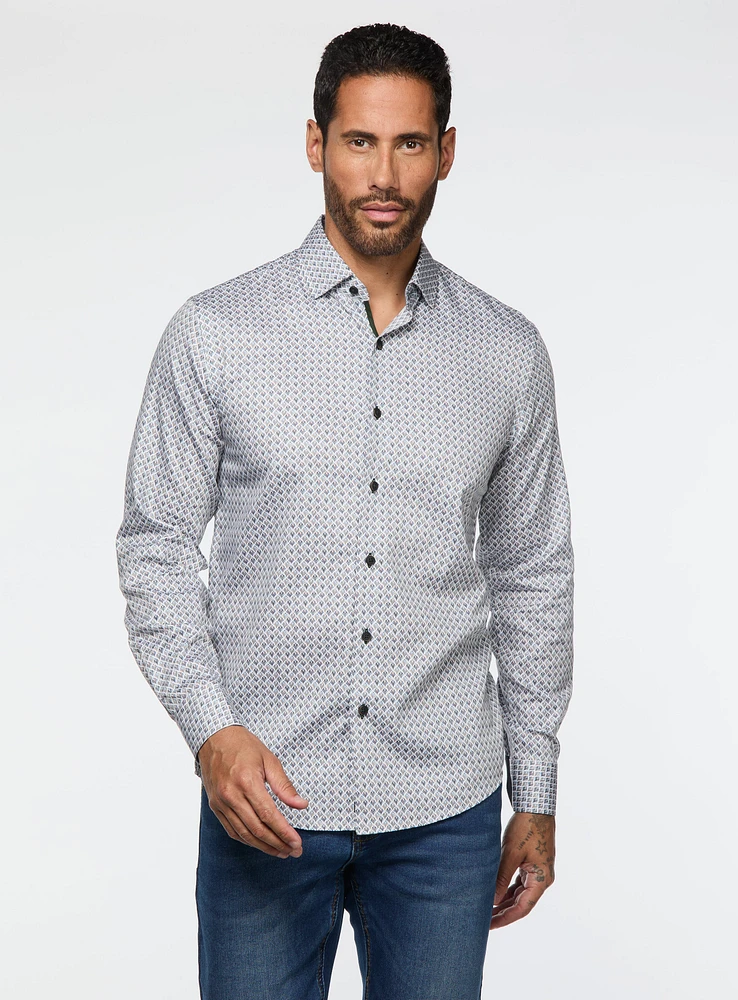 Blossom Print Sateen Shirt
