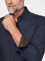 Solid Brushed Flannel Shirt