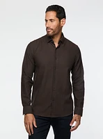 Brown Brushed Flannel Shirt