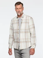 Brown Plaid Flannel Overshirt