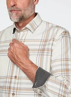 Brown Plaid Flannel Overshirt