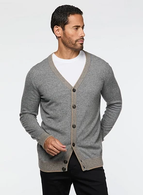 Cardigan gris à boutons