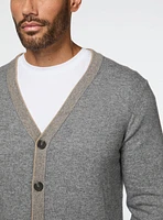 Cardigan gris à boutons