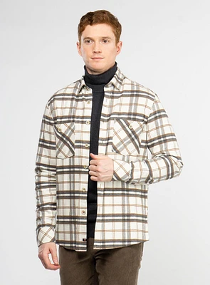 Grey Check Flannel Overshirt