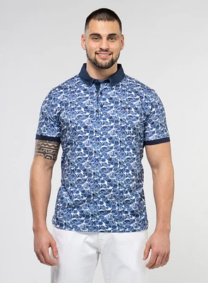 Polo marine floral