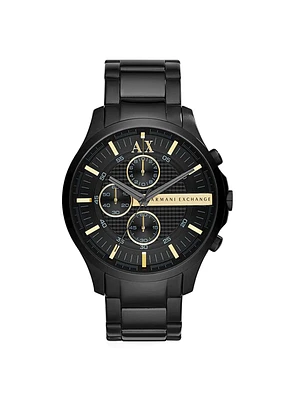 Chronograph Black Steel Watch