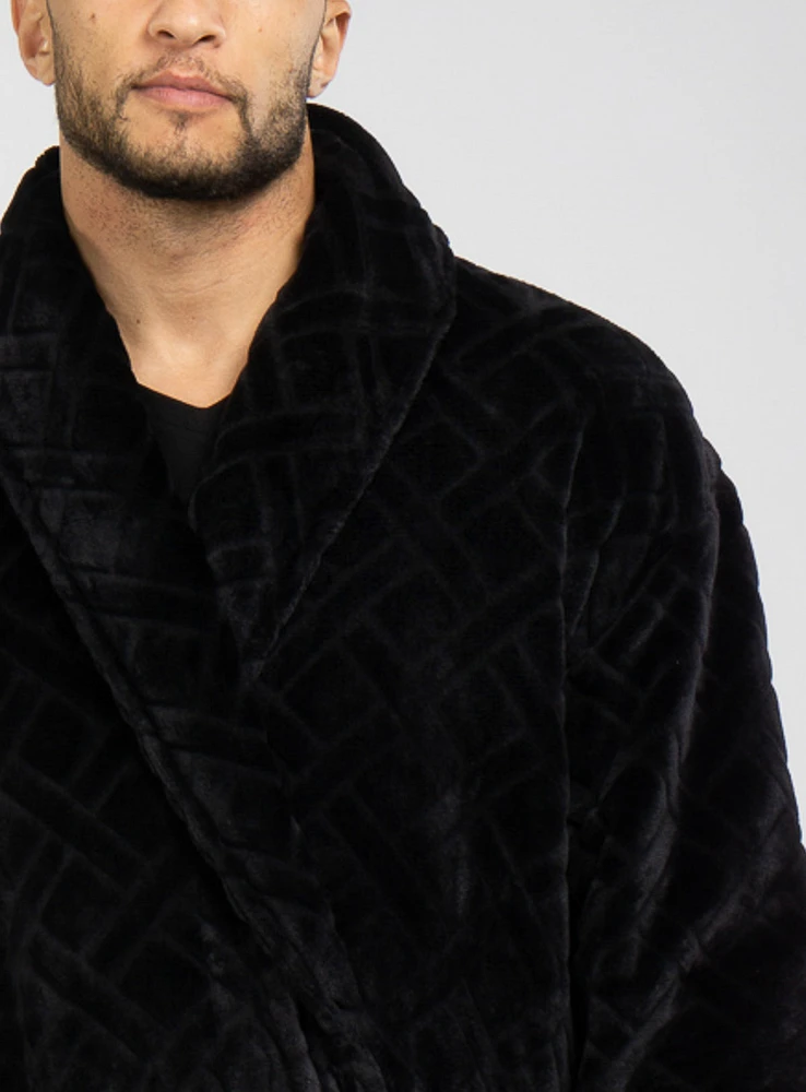 Black Jacquard Robe
