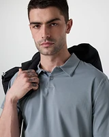 Short Sleeve Feather Polo