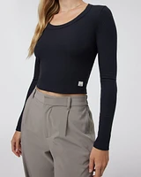 Long Sleeve Pose Scoop Tee