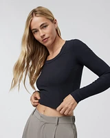 Long Sleeve Pose Scoop Tee