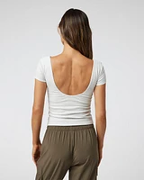 Pose Scoop Back Tee