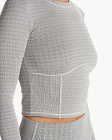 Long Sleeve Textured Chilled Out Top