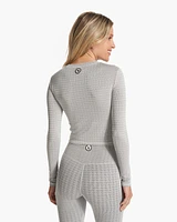 Long Sleeve Textured Chilled Out Top