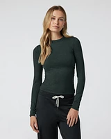 Long Sleeve Halo Ruched Tee