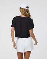 Short Sleeve Cove V Neck Tee