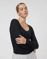 Long Sleeve Plie Top