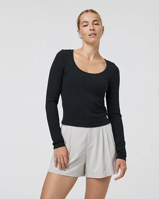 Long Sleeve Plie Top