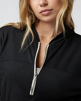 Halo Half Zip Cropped Hoodie