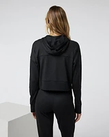 Halo Half Zip Cropped Hoodie