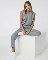 Short Sleeve Lux Crew Jumpsuit