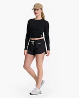 Long-Sleeve Coast Crop Crew