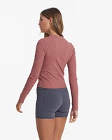 Long-Sleeve Pose Fitted Tee