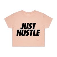 Just Hustle Statement -Womens Crop