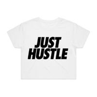 Just Hustle Statement -Womens Crop