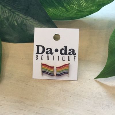 Pride Flag Stud Earrings