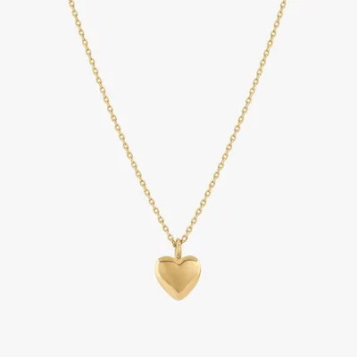 Puffed Heart Necklace