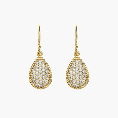 Leah Crystal Teardrop Earrings