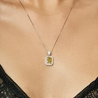 Peridot Radiant Pendant