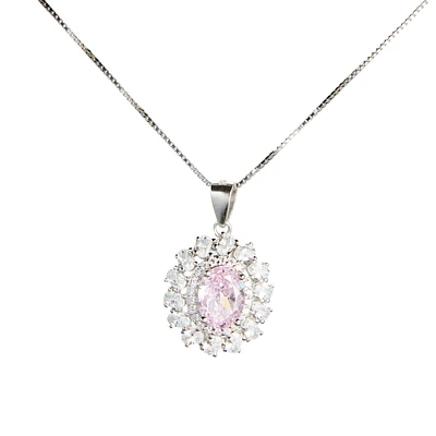 Pink Zircon Elegance Pendant