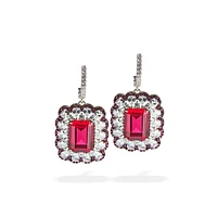 Ruby Radiance Drop Earrings