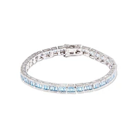 Ice Triangle Aquamarine Bracelet