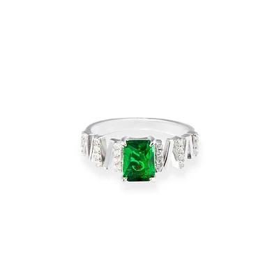 Timeless Emerald Solitaire Ring