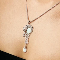 Opal Panther Pendant