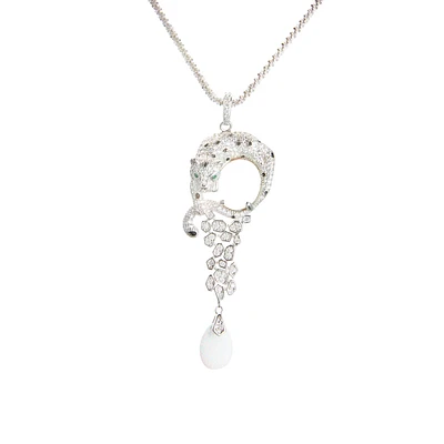 Opal Panther Pendant